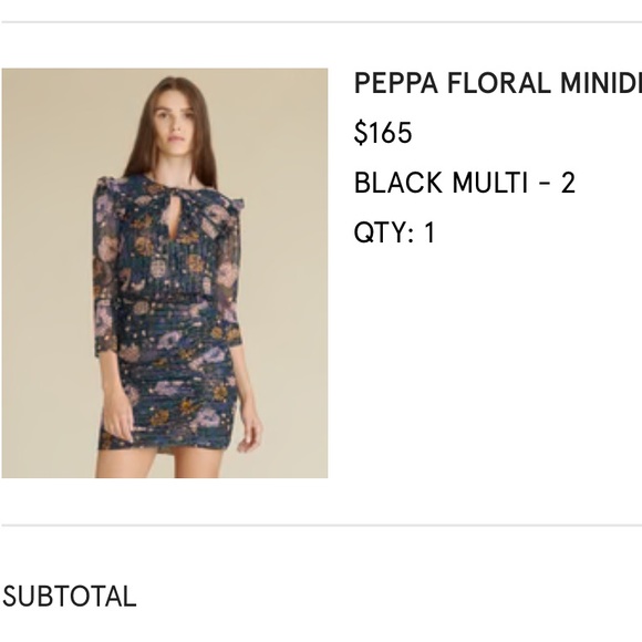 Veronica Beard Peppa Floral Minidress - Picture 2 of 5